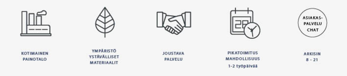 BANNERI PAINOTALO ETUSIVU IKONIT